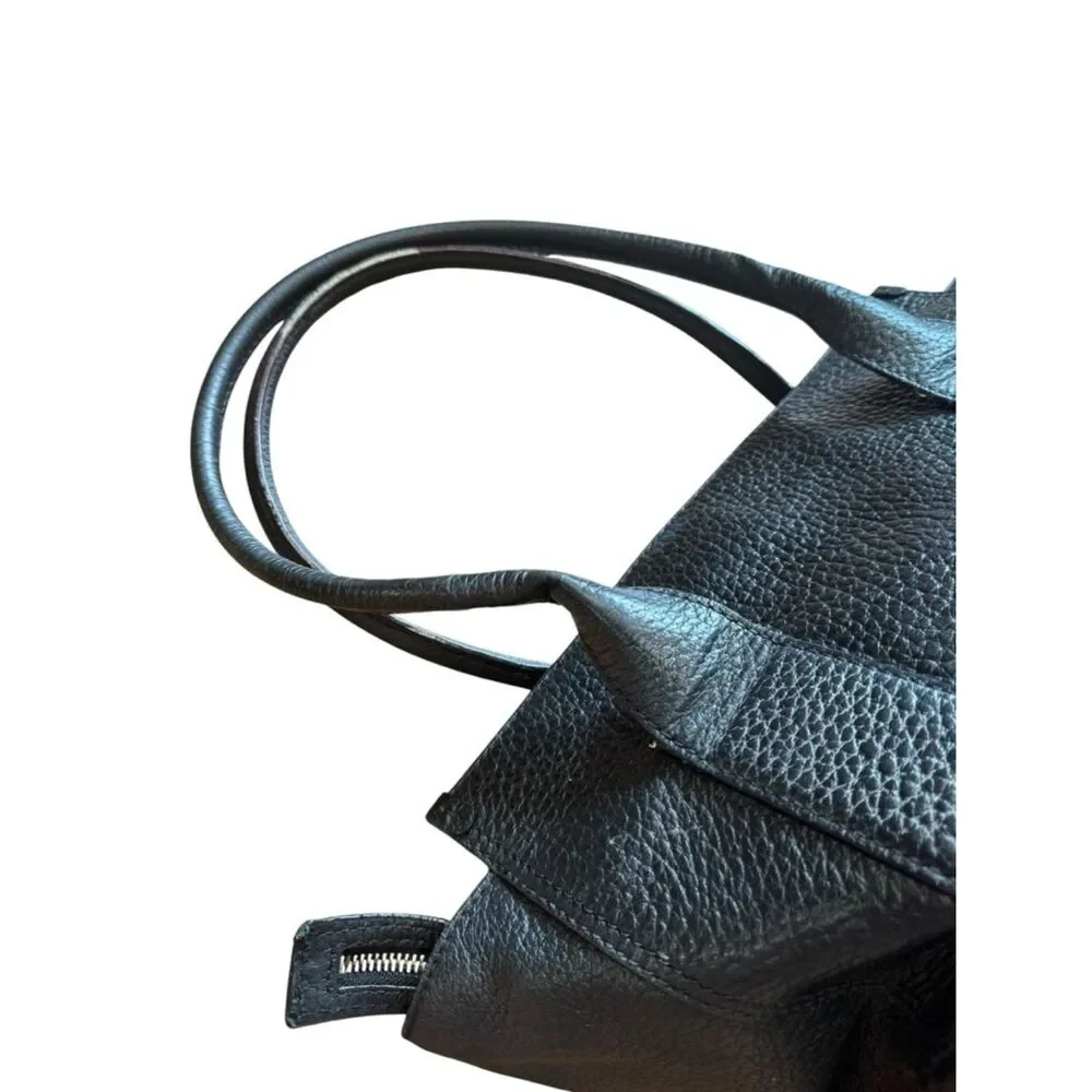 Kate Spade Southport Oden Black Pebbled Leather Satchel with Tassel
